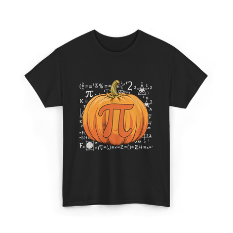 Pumpkin Pi Math Pumpkin T-Shirt - Black