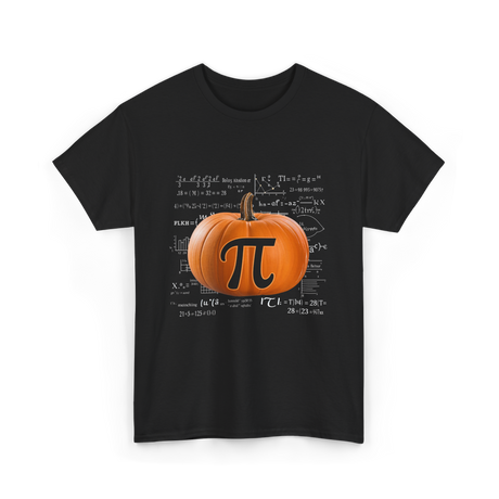 Pumpkin Pi Math Pumpkin T-Shirt - Black