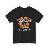 Pumpkin Spice Jesus Christ Faith T-Shirt - Black