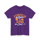 Pumpkin Spice Jesus Christ Faith T-Shirt - Purple