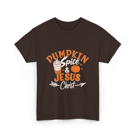 Pumpkin Spice Jesus Christ T-Shirt - Dark Chocolate