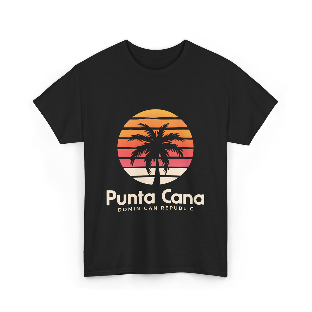 Punta Cana Dominican Republic Travel T-Shirt - Black