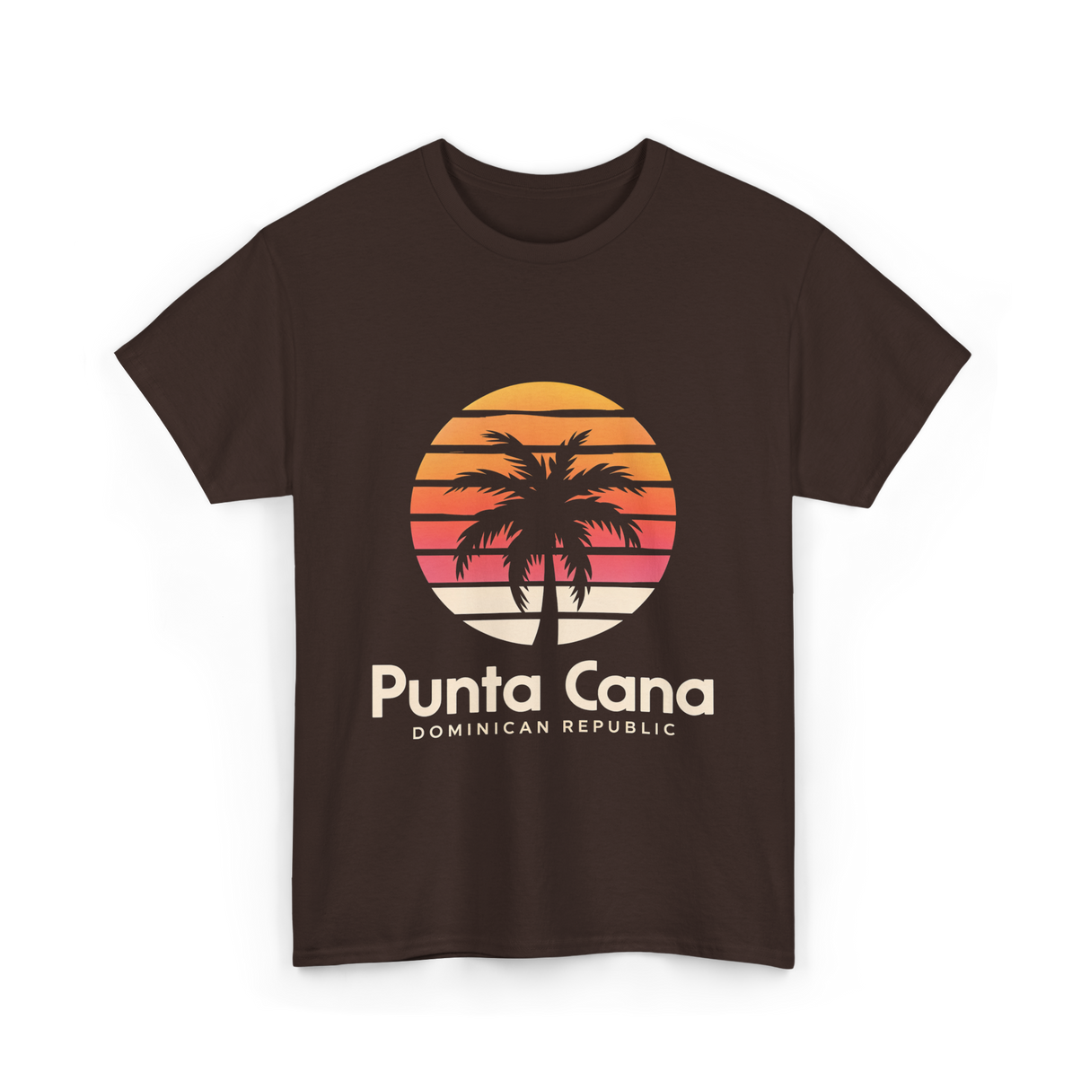 Punta Cana Dominican Republic Travel T-Shirt - Dark Chocolate