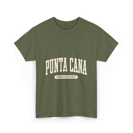 Punta Cana Dominican Republic Travel T-Shirt - Military Green