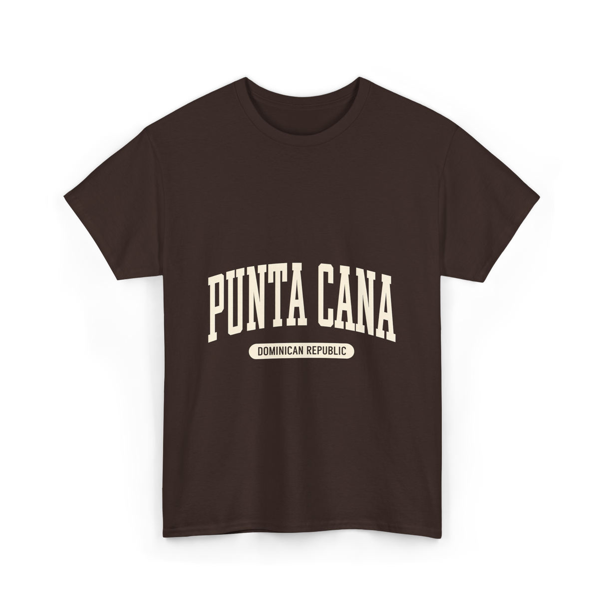 Punta Cana Dominican Republic Travel T-Shirt - Dark Chocolate