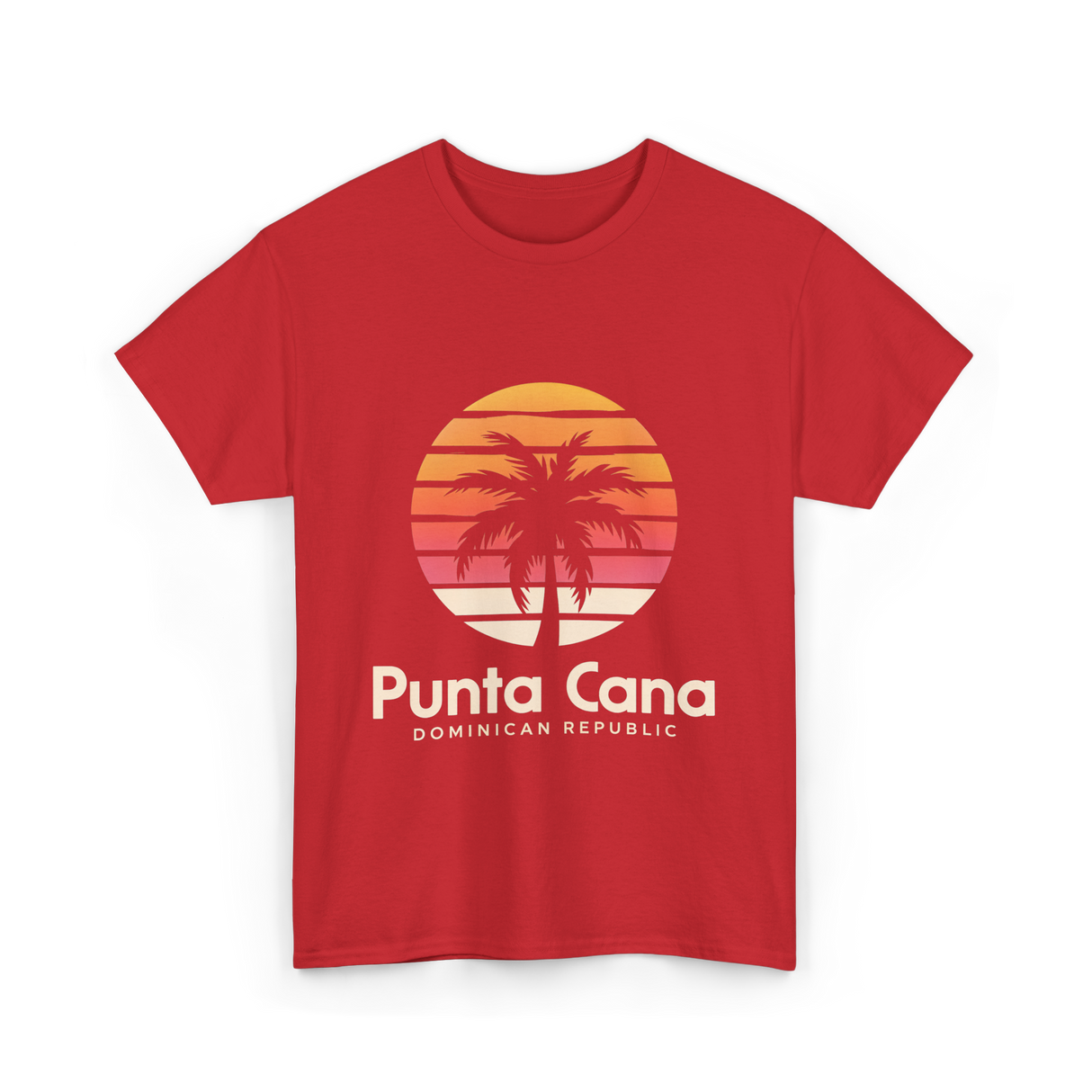 Punta Cana Dominican Republic Travel T-Shirt - Red