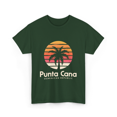 Punta Cana Dominican Republic Travel T-Shirt - Forest Green