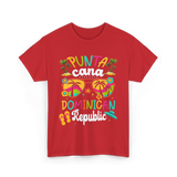 Punta Cana Dominican Republic Vacation T-Shirt - Red