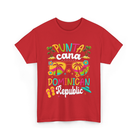 Punta Cana Dominican Republic Vacation T-Shirt - Red