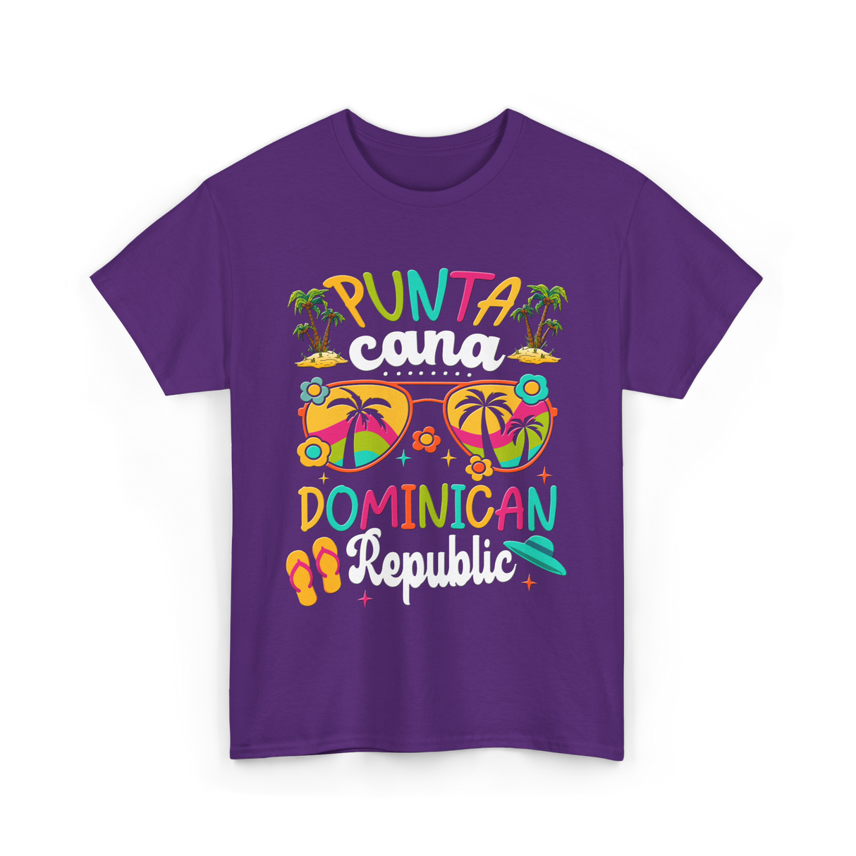 Punta Cana Dominican Republic Vacation T-Shirt - Purple