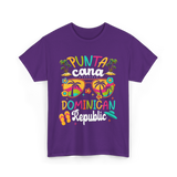 Punta Cana Dominican Republic Vacation T-Shirt - Purple