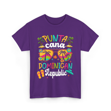 Punta Cana Dominican Republic Vacation T-Shirt - Purple