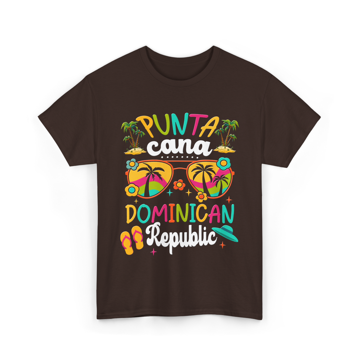 Punta Cana Dominican Republic Vacation T-Shirt - Dark Chocolate