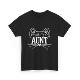 Purr-fect Aunt Cat Lover T-Shirt - Black