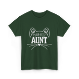 Purr-fect Aunt Cat Lover T-Shirt - Forest Green