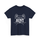 Purr-fect Aunt Cat Lover T-Shirt - Navy