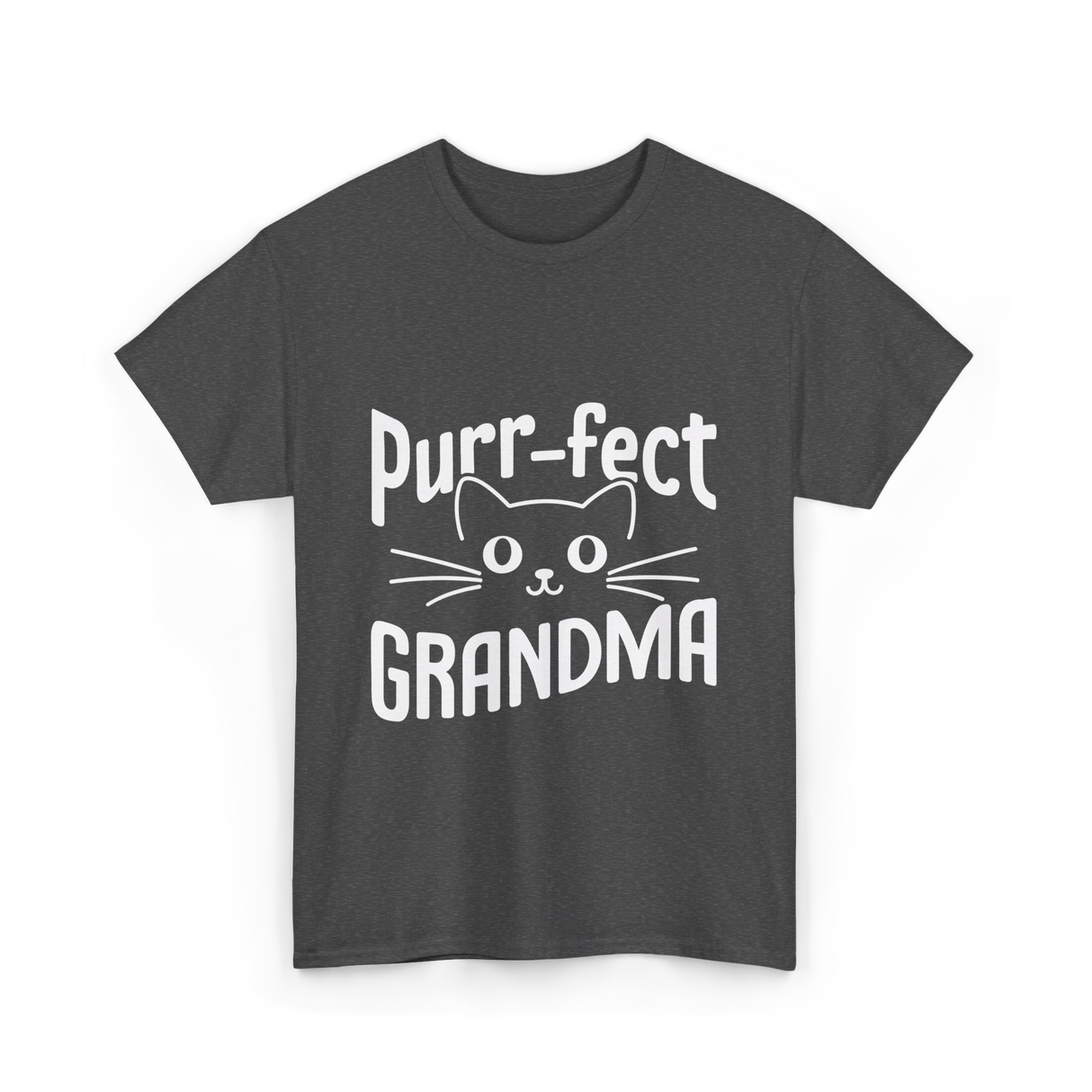 Purr-fect Grandma Cat Lover T-Shirt - Dark Heather