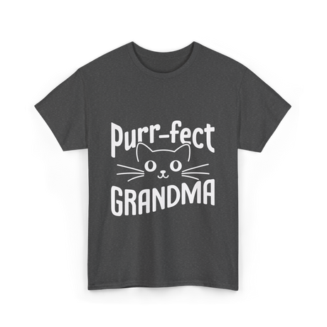 Purr-fect Grandma Cat Lover T-Shirt - Dark Heather