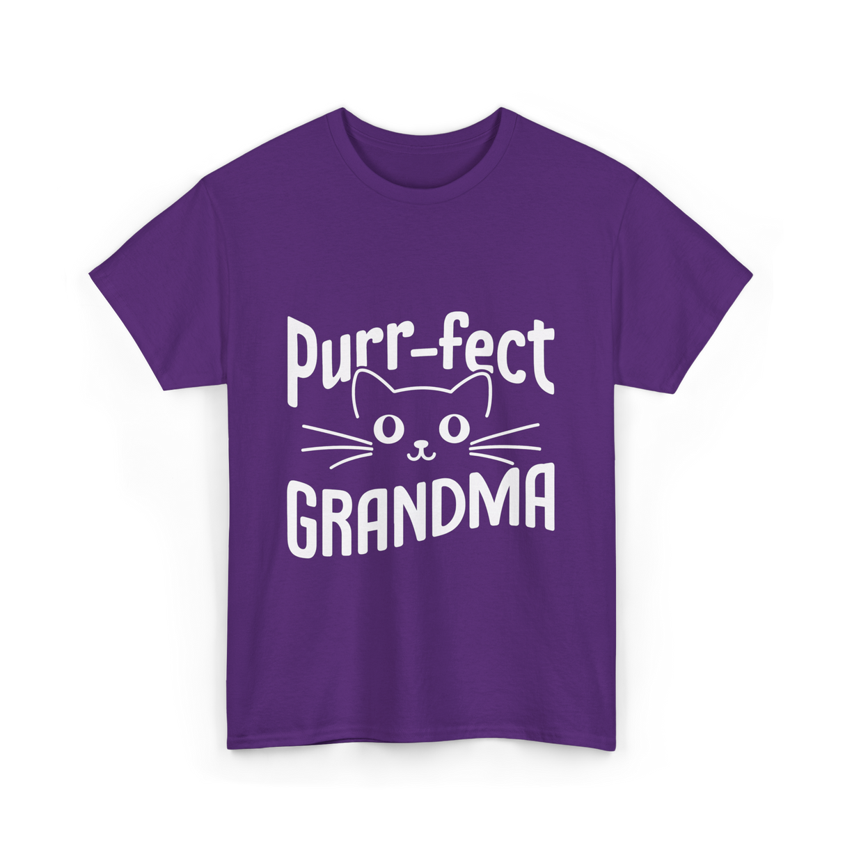 Purr-fect Grandma Cat Lover T-Shirt - Purple