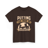 Putting The Iron In Environment Ironwork T-Shirt - Dark Chocolate