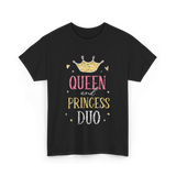 Queen and Princess Duo princess T-Shirt - Black