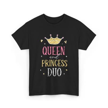 Queen and Princess Duo princess T-Shirt - Black