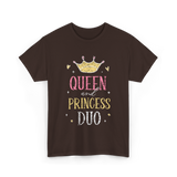 Queen and Princess Duo princess T-Shirt - Dark Chocolate