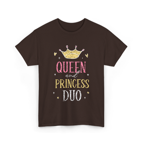 Queen and Princess Duo princess T-Shirt - Dark Chocolate