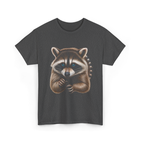 Raccoon Art Animal Print T-Shirt - Dark Heather