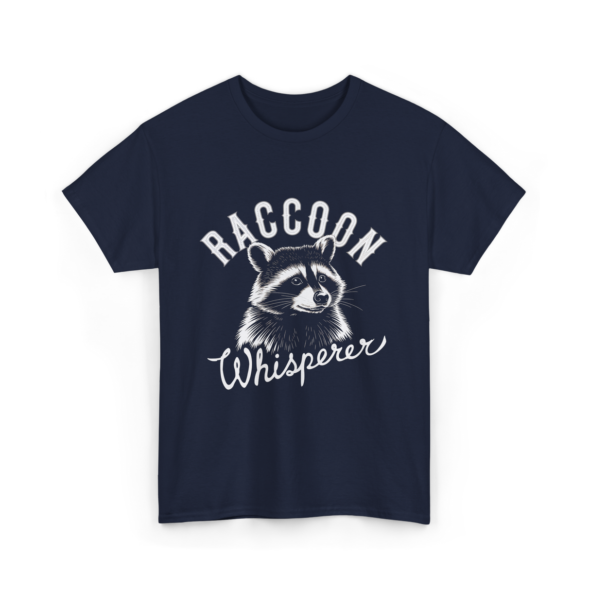 Raccoon Whisperer Raccoon Lover T-Shirt - Navy