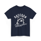 Raccoon Whisperer Raccoon Lover T-Shirt - Navy