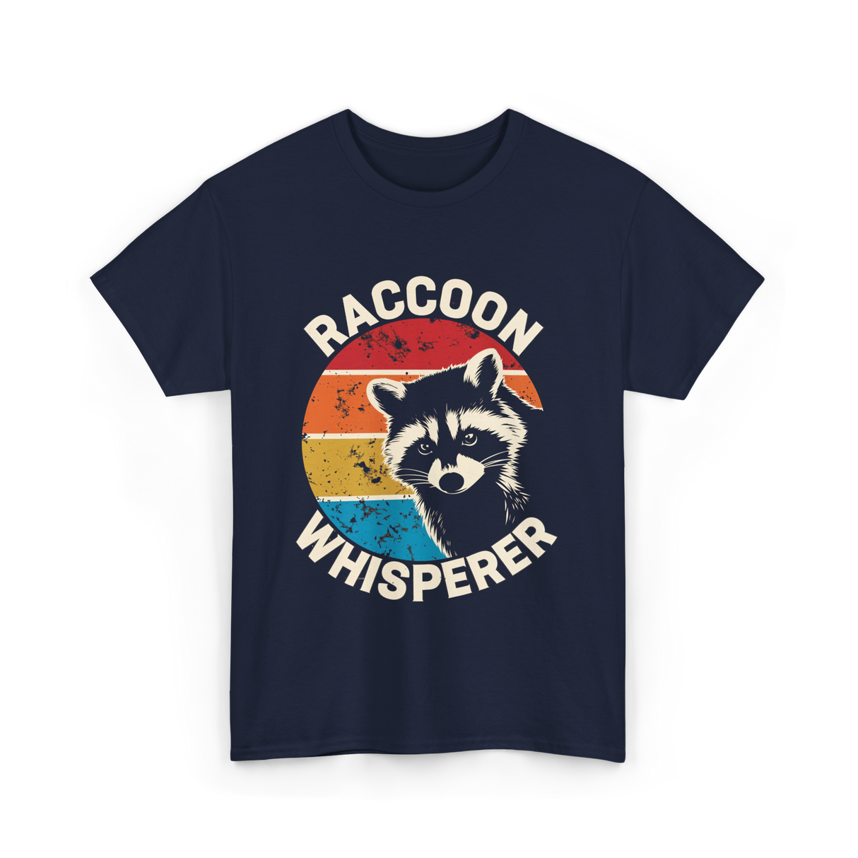 Raccoon Whisperer Raccoon Lover T-Shirt - Navy