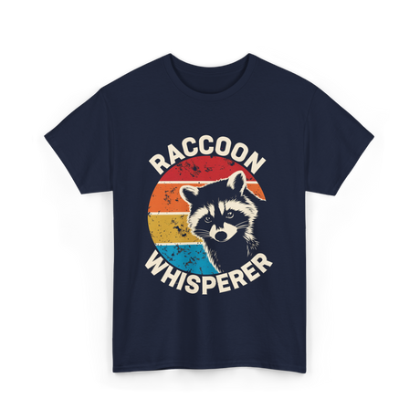 Raccoon Whisperer Raccoon Lover T-Shirt - Navy