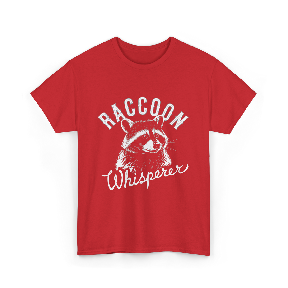 Raccoon Whisperer Raccoon Lover T-Shirt - Red