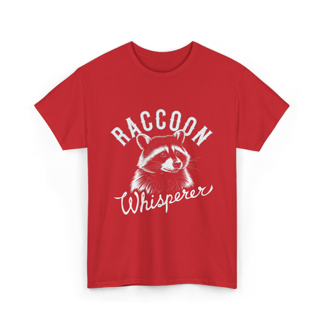 Raccoon Whisperer Raccoon Lover T-Shirt - Red