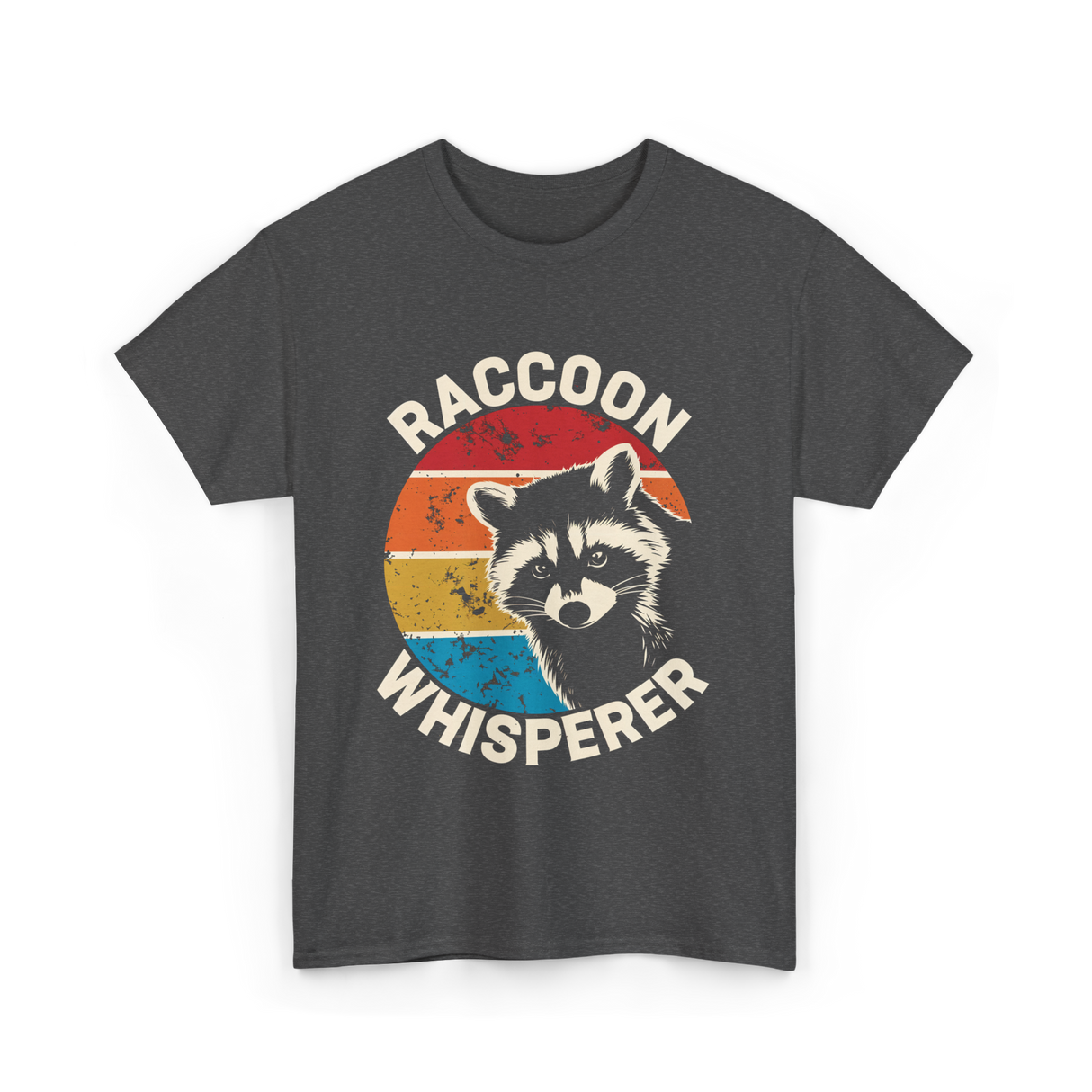 Raccoon Whisperer Raccoon Lover T-Shirt - Dark Heather