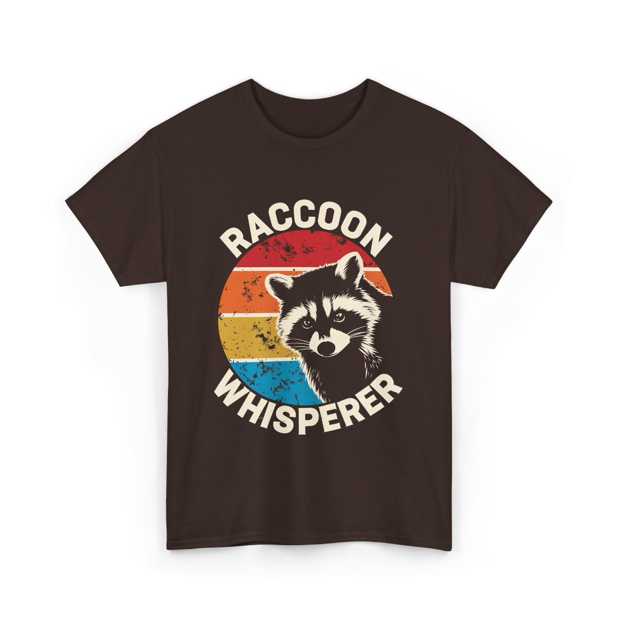 Raccoon Whisperer Raccoon Lover T-Shirt - Dark Chocolate