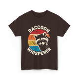 Raccoon Whisperer Raccoon Lover T-Shirt - Dark Chocolate