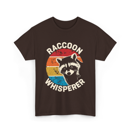 Raccoon Whisperer Raccoon Lover T-Shirt - Dark Chocolate