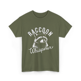 Raccoon Whisperer Raccoon Lover T-Shirt - Military Green