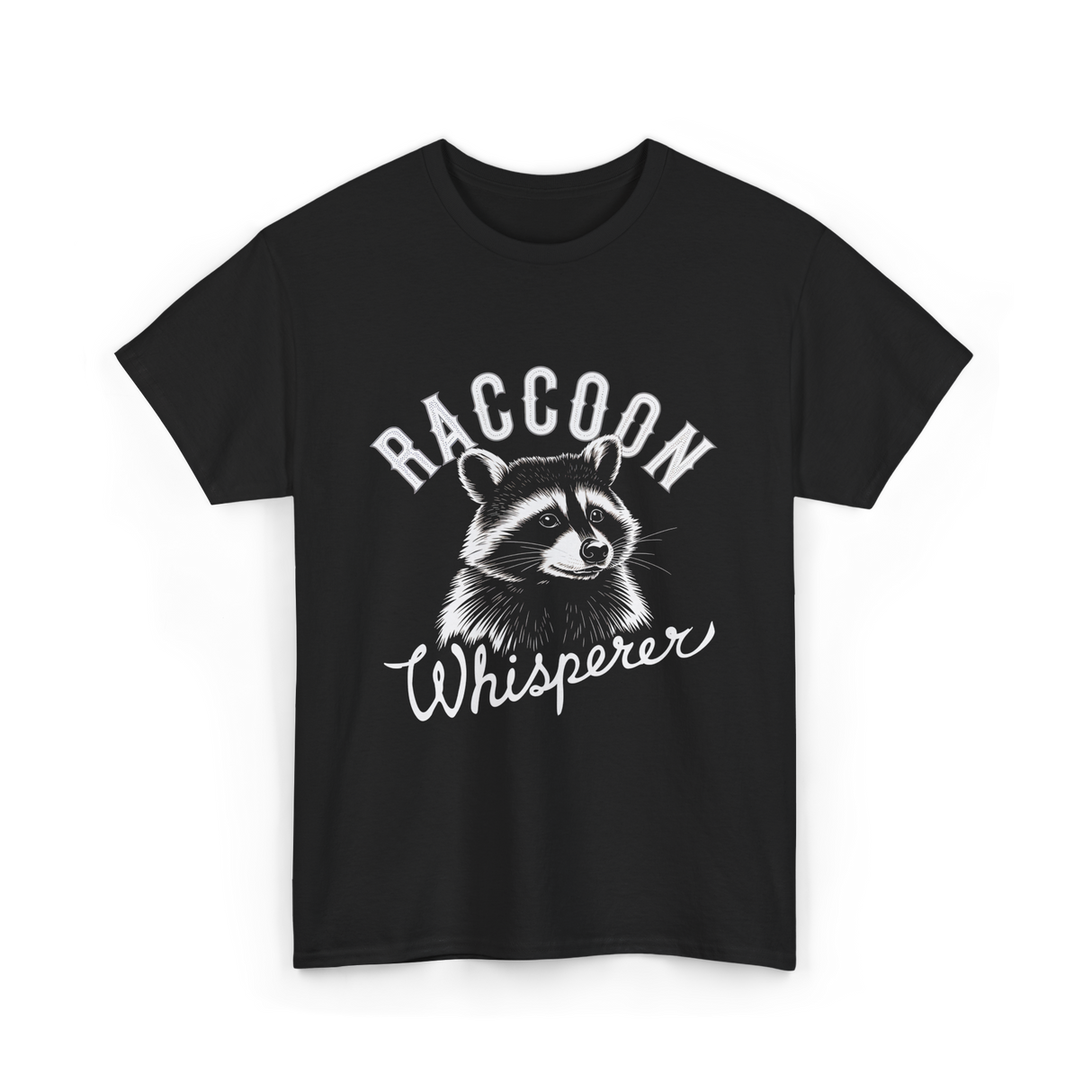 Raccoon Whisperer Raccoon Lover T-Shirt - Black