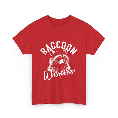 Raccoon Whisperer Raccoon T-Shirt - Red