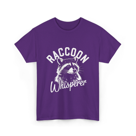 Raccoon Whisperer Raccoon T-Shirt - Purple