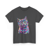 Rainbow Cat Cat Lovers T-Shirt - Dark Heather