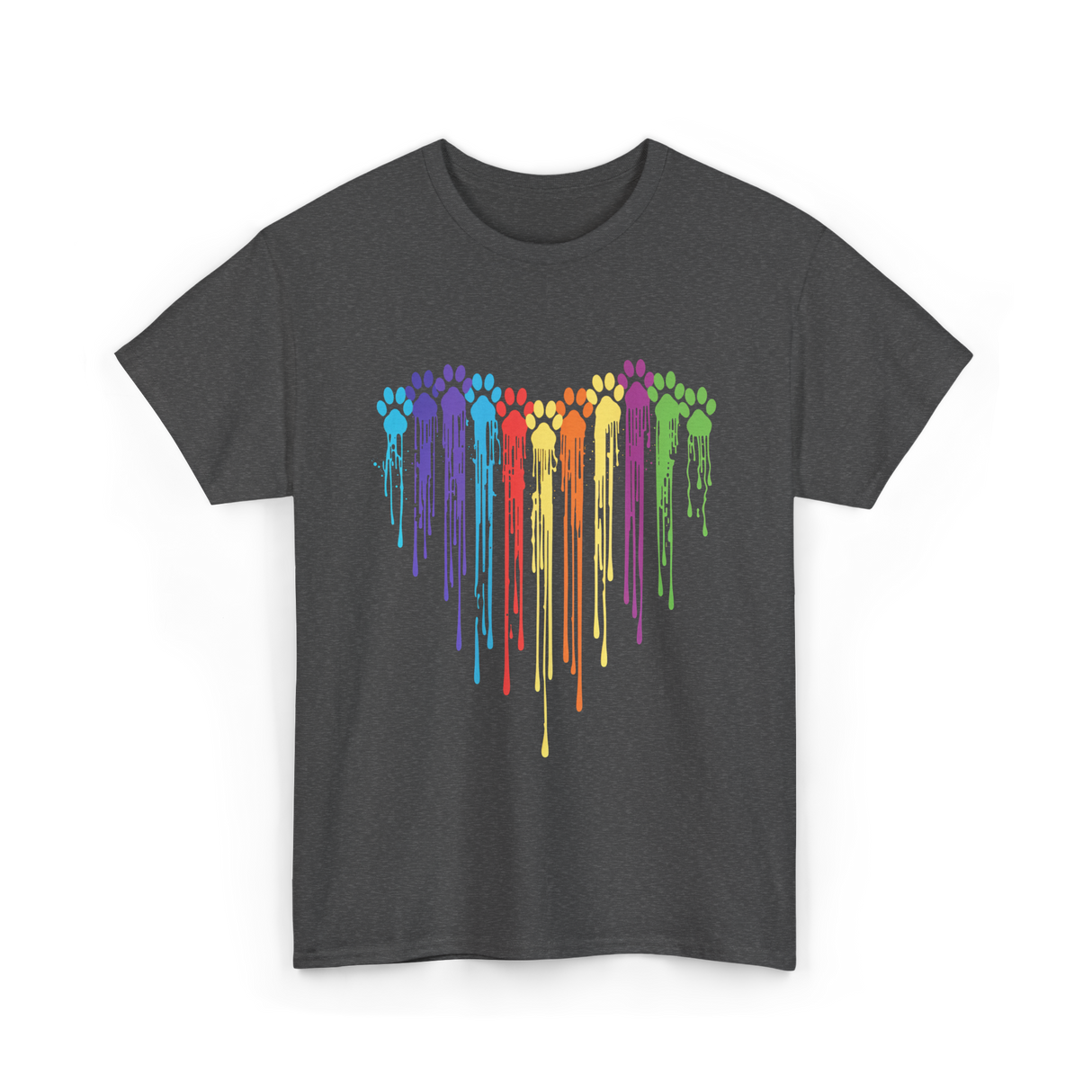 Rainbow Dogs T-Shirt - Dark Heather