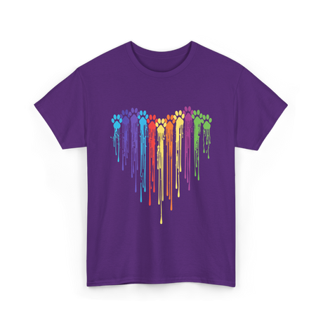 Rainbow Dogs T-Shirt - Purple