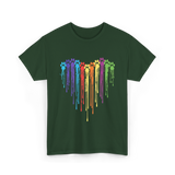 Rainbow Dogs T-Shirt - Forest Green