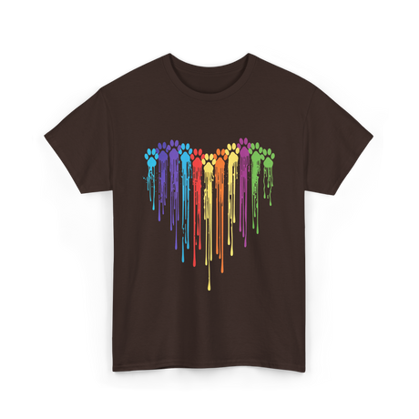 Rainbow Dogs T-Shirt - Dark Chocolate