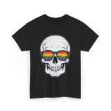 Rainbow Skull LGBT Pride T-Shirt - Black