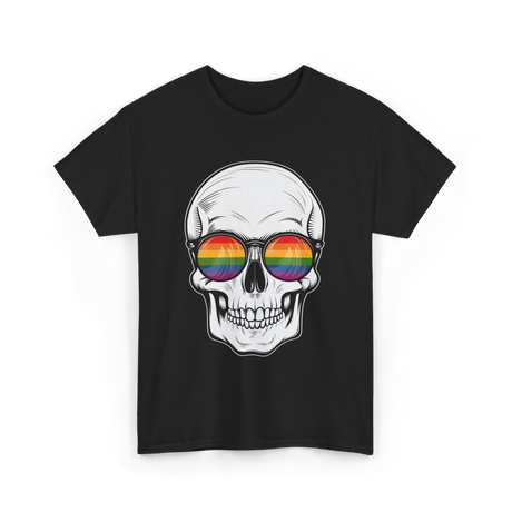 Rainbow Skull LGBT Pride T-Shirt - Black